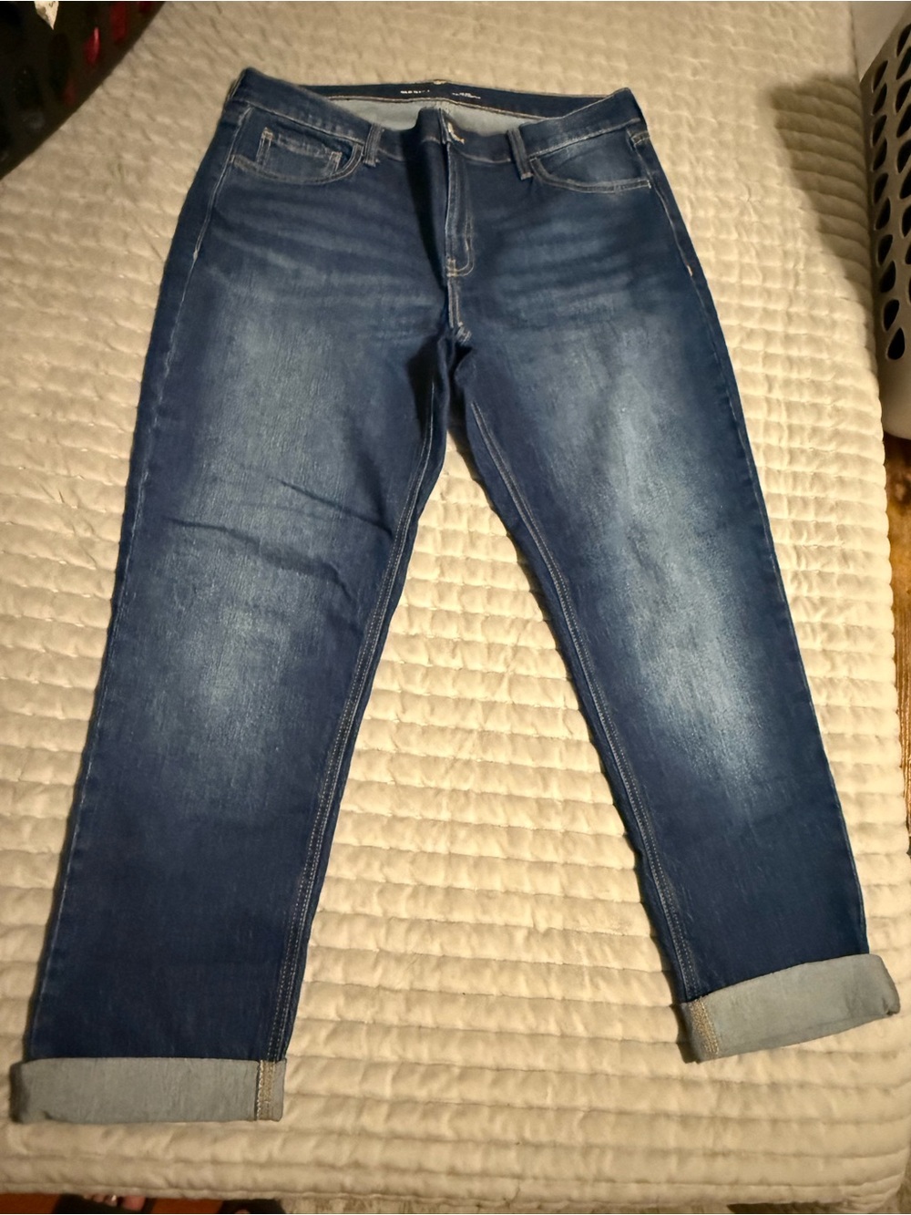 Old Navy Women's Boyfriend Jeans - Dark Blue Wash